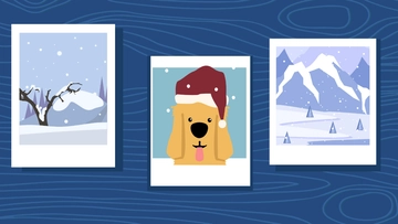 Free Winter Photo Background Template to Edit Online