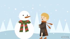 Winter Cartoon Background