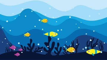 Free Aquarium Desktop Background Template to Edit Online