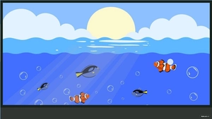 Aquarium Sky Background