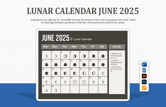Lunar Calendar June 2025