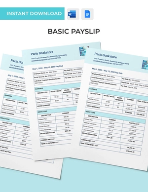 Basic Payslip Template