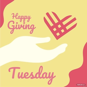 Happy Giving Tuesday Vector