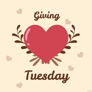 Giving Tuesday Clipart Vector