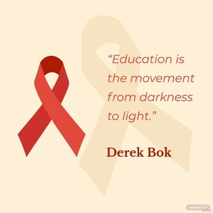 World AIDS Day Quote Vector