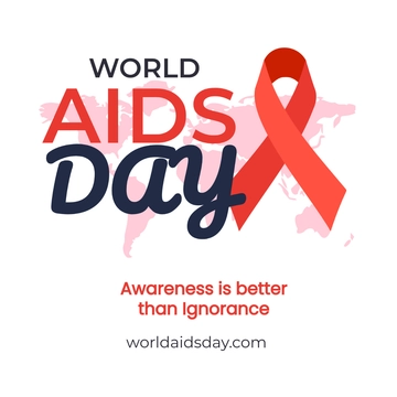 Free World AIDS Day Poster Vector Template to Edit Online