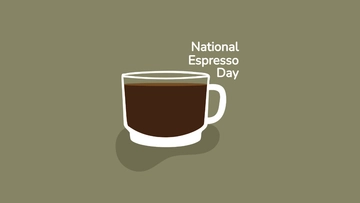 Free High Resolution National Espresso Day Background Template to Edit Online