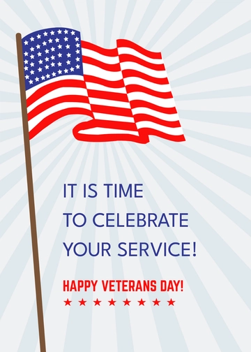 Free Veterans Day Card Template to Edit Online