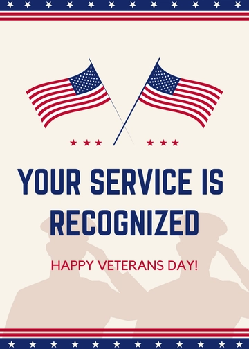 Free Veterans Day Greeting Template to Edit Online
