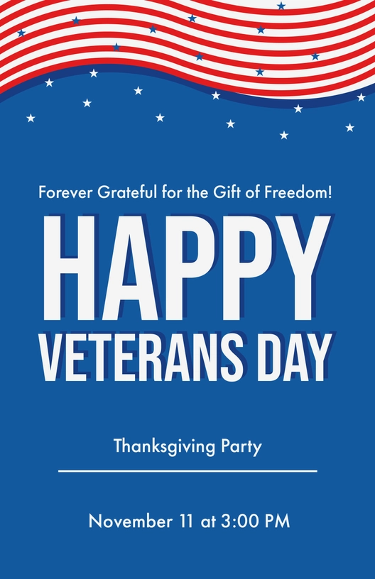 Happy Veterans Day Poster