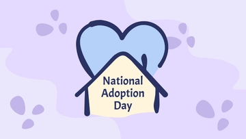 Free High Resolution National Adoption Day Background Template to Edit Online