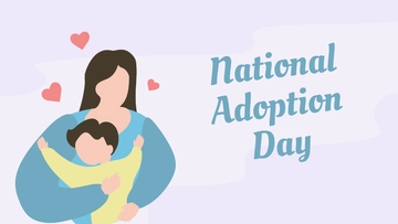 Free National Adoption Day Image Background Template to Edit Online