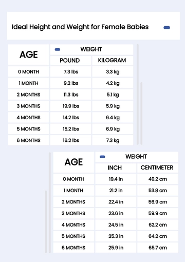 Free Medical Height And Weight Conversion Chart Template to Edit Online