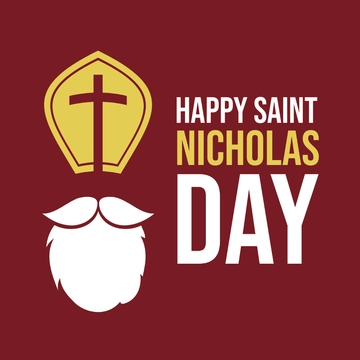 Free Happy Saint Nicholas Day Clipart Template to Edit Online