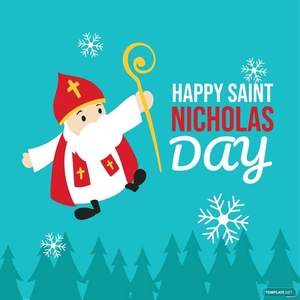 Happy Saint Nicholas Day Illustration