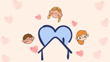 Free National Adoption Day Drawing Background Template to Edit Online