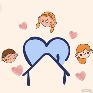 National Adoption Day Drawing Background