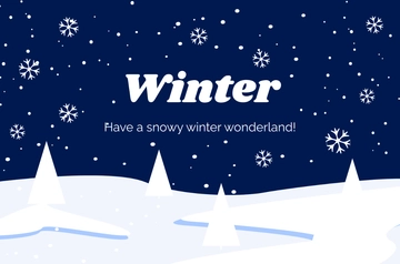 Free Winter Banner Template to Edit Online