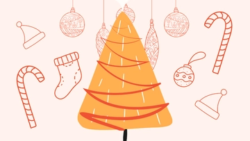 Free Christmas Abstract Background Template to Edit Online