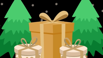 Free Christmas Black Background Template to Edit Online