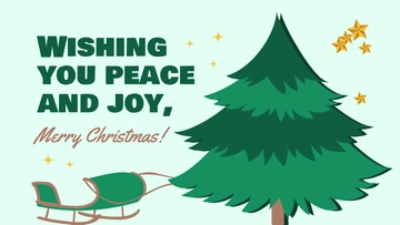 Free Christmas Wishes Background Template to Edit Online