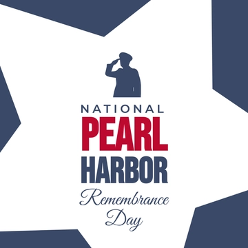 Free National Pearl Harbor Remembrance Day Clipart Template to Edit Online