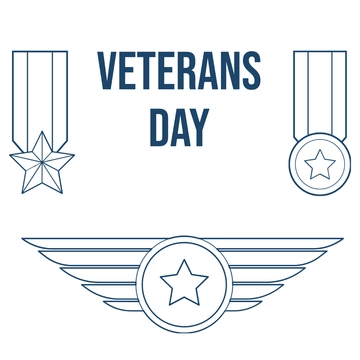 Free Veterans Day Drawing Clipart Template to Edit Online