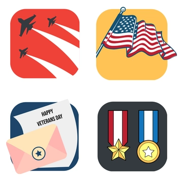 Free Veterans Day Celebration Clipart Template to Edit Online