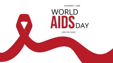 Free World AIDS Day Invitation Background Template to Edit Online