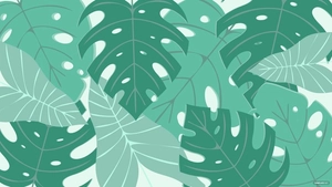 Pastel Leaves Background