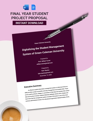 Final Year Student Project Proposal Final Year Student Project Proposal