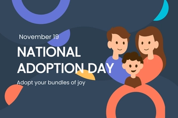 Free National Adoption Day Banner Template to Edit Online