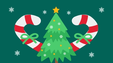Free Christmas Green Background Template to Edit Online