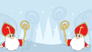 Free Saint Nicholas Day Cartoon Background Template to Edit Online