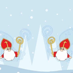 Saint Nicholas Day Cartoon Background