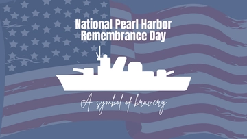 Free National Pearl Harbor Remembrance Day Flyer Background Template to Edit Online