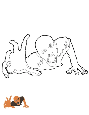 Free Scary Halloween Coloring Pages Template to Edit Online