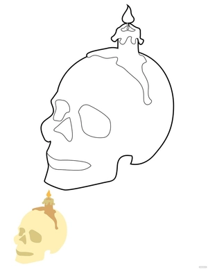 Halloween Skull Coloring Pages