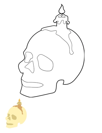 Free Halloween Skull Coloring Pages Template to Edit Online