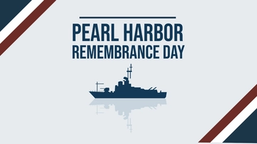 Free High Resolution National Pearl Harbor Remembrance Day Background Template to Edit Online