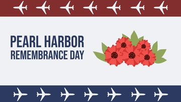 Free National Pearl Harbor Remembrance Day Clipart Background Template to Edit Online