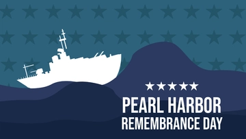 Free National Pearl Harbor Remembrance Day Image Background Template to Edit Online