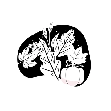 Free Black And White Thanksgiving Day Clipart Template to Edit Online