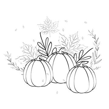 Free Thanksgiving Day Color Drawing Template to Edit Online