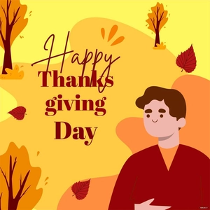 Happy Thanksgiving Day Illustration