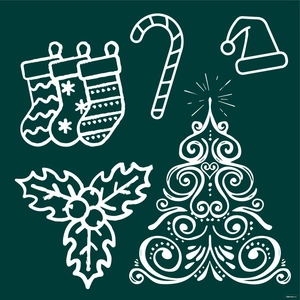 Christmas Chalk Design Vector