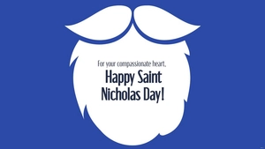 Saint Nicholas Day Greeting Card Background
