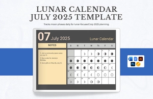 Lunar Calendar July 2025