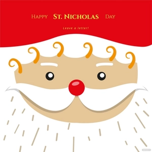 Saint Nicholas Day Poster Vector