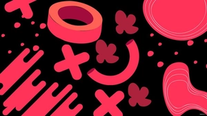 Black And Red Abstract Background